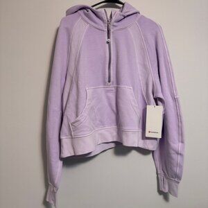 Lululemon Scuba Oversized Half Zip Hoodie Dye     Mineral Dye Purple Cosmos